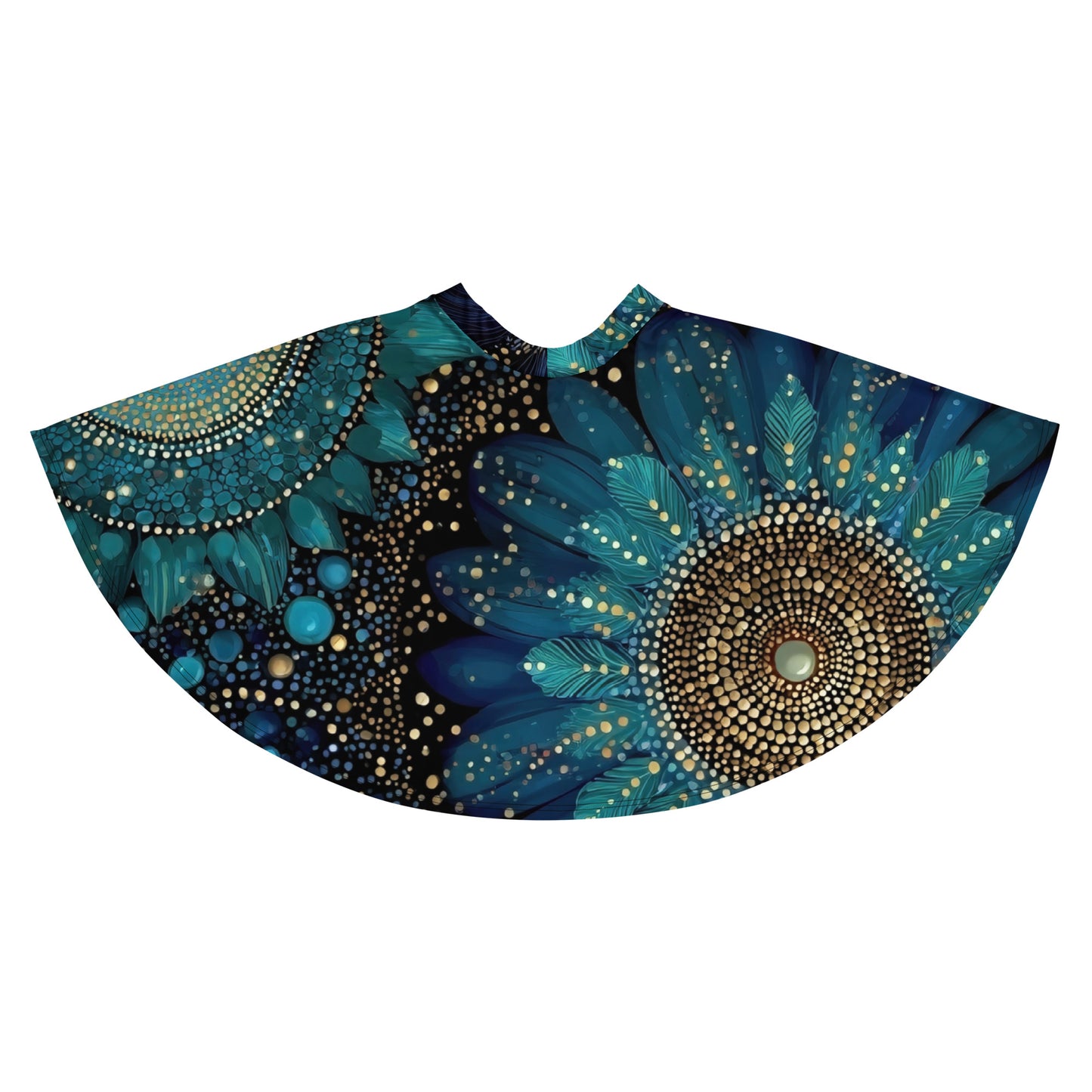 Jupe Fleurs de Nuit dépliée avec vue sur l'ensemble du motif