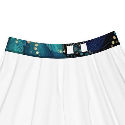 Gros plan sur le tissu intérieur de la jupe Fleurs de Nuit