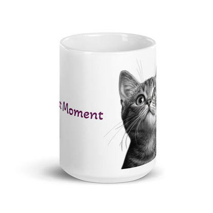 Tasse en céramique avec chaton mignon imprimé, idée cadeau pour amoureux des chats