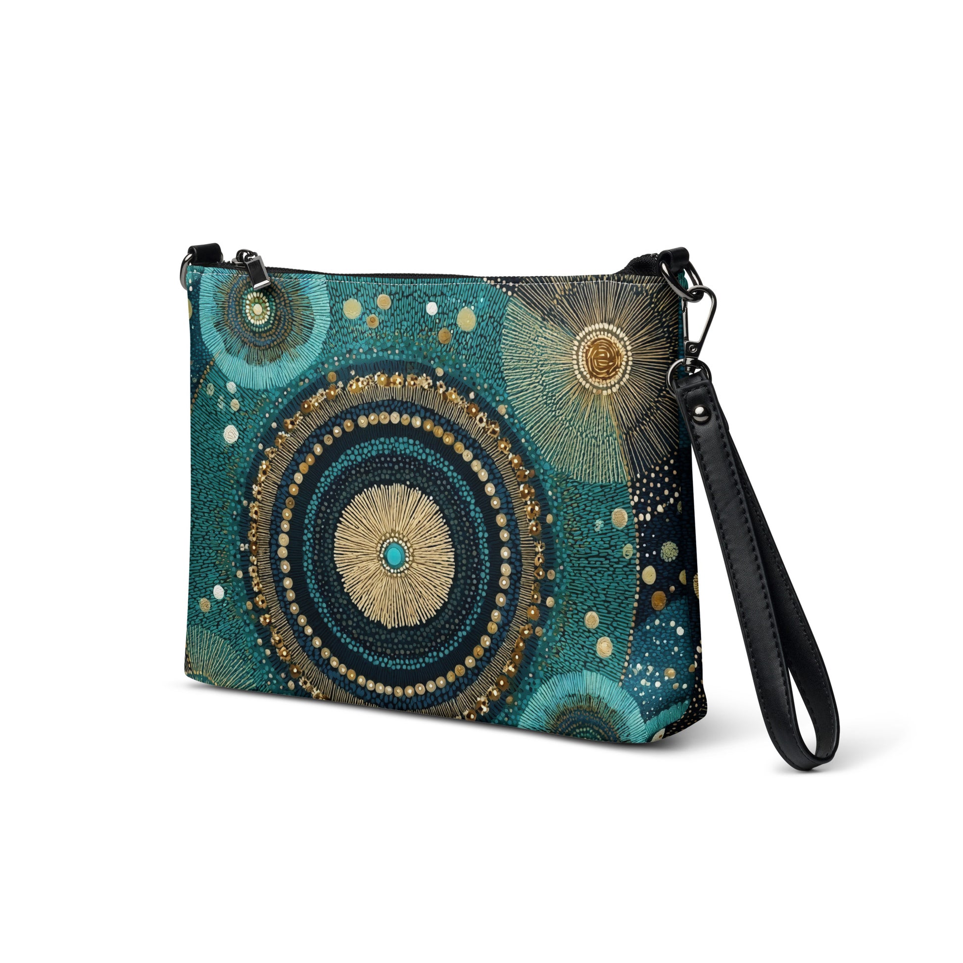 Sac à main résonance céleste sur fond blanc