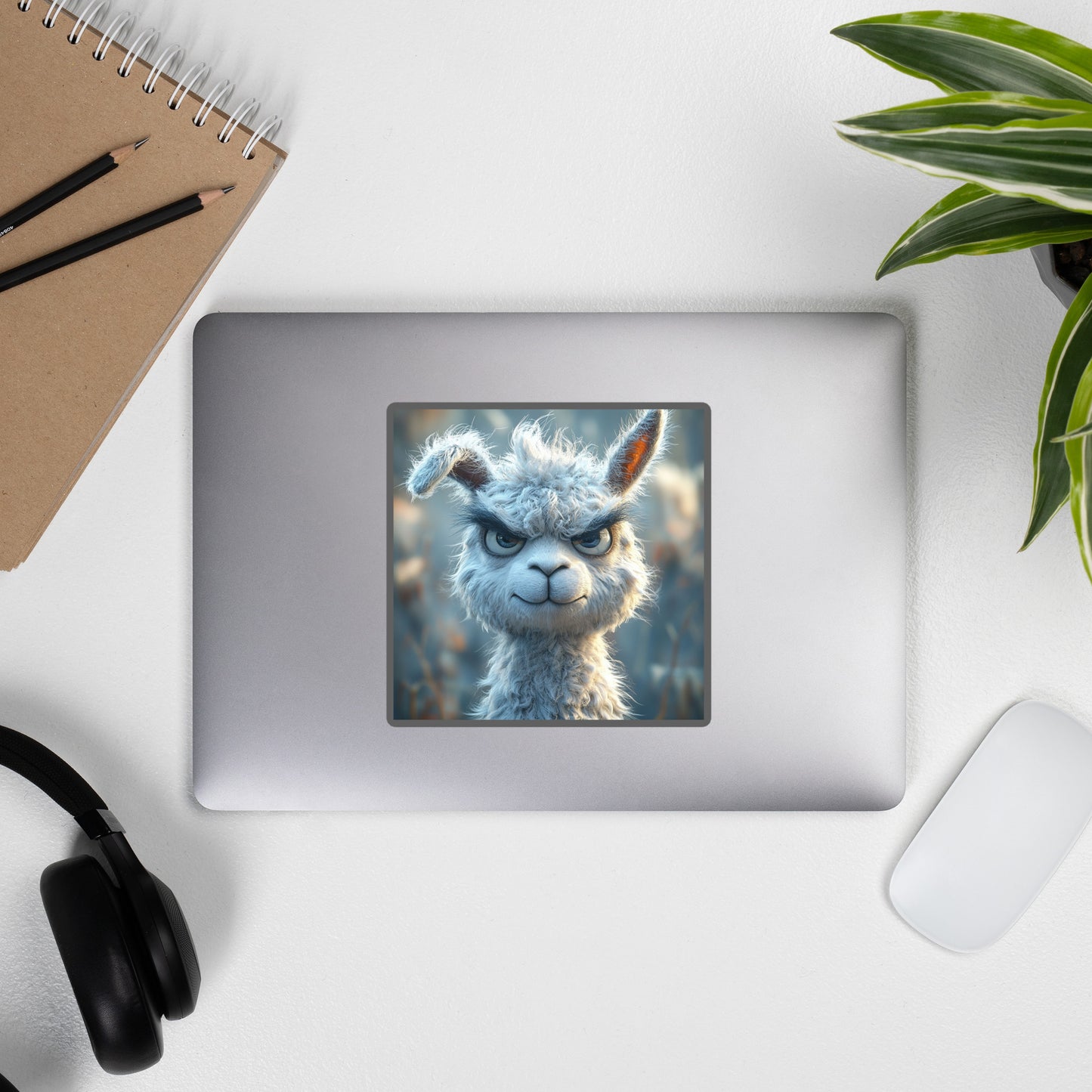 Sticker lama décalé