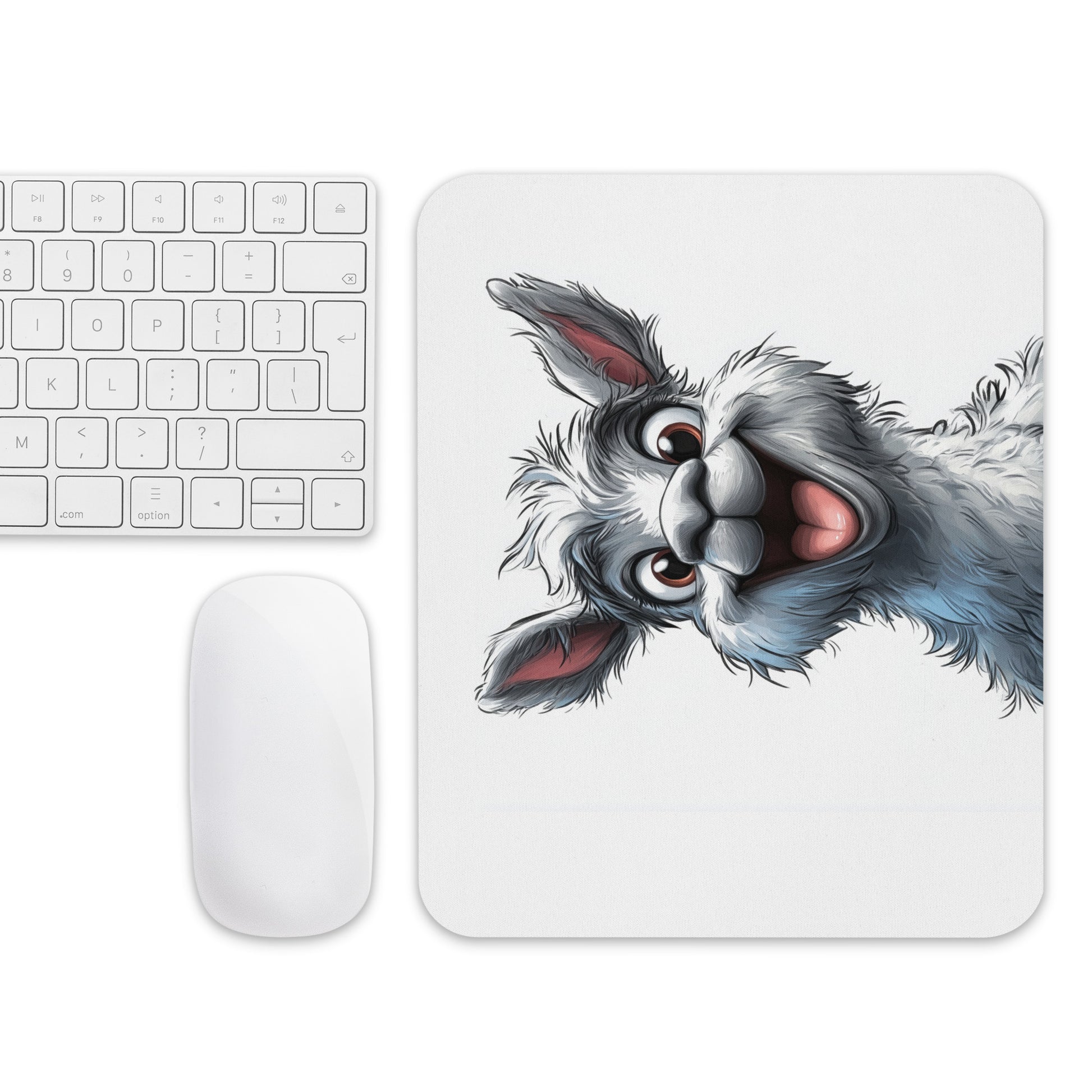 Idée cadeau originale : tapis de souris avec lama fun et coloré 