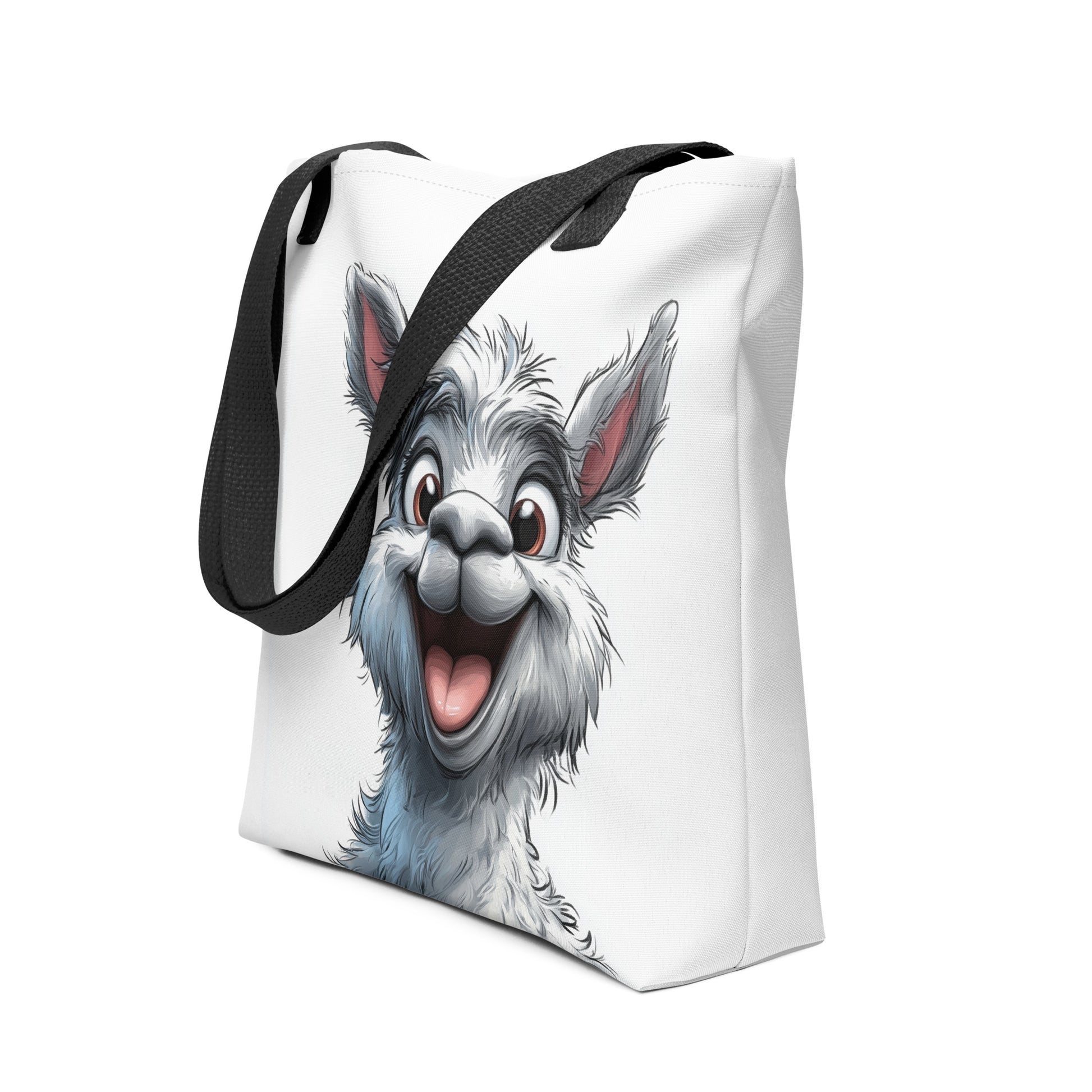 Sac à main écologique avec illustration de lama décalé