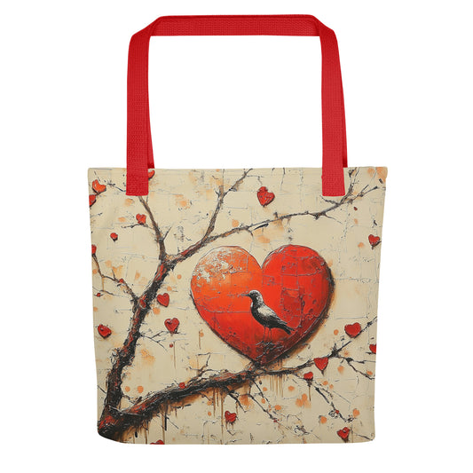 Tote bag « Coeur Nature » avec illustration poétique et originale