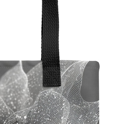 Sac à main artistique avec fleur cosmique, design suisse romand exclusif., zoom anse