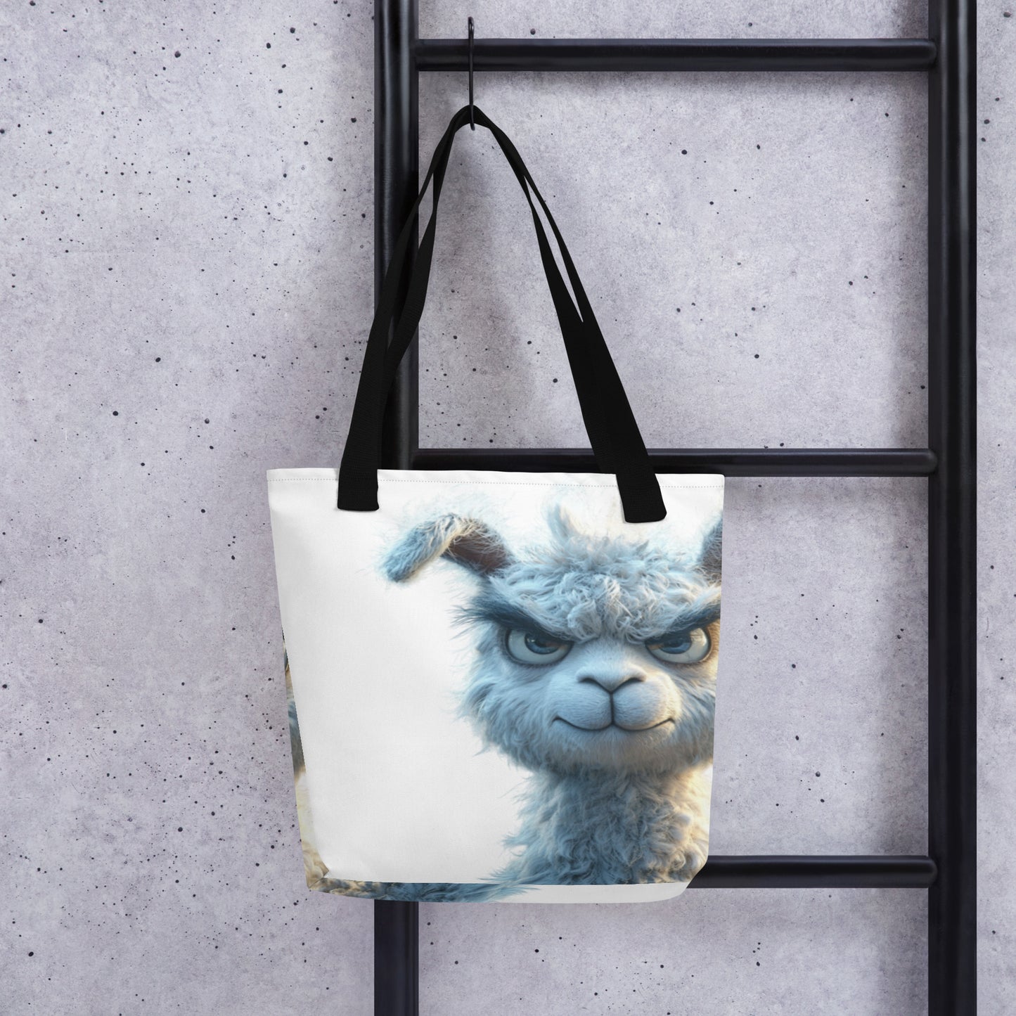 Sac en toile robuste Angry Lama, parfait pour la vie quotidienne.