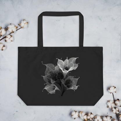 Sac fourre-tout nature et poétique avec motif fleur astrale