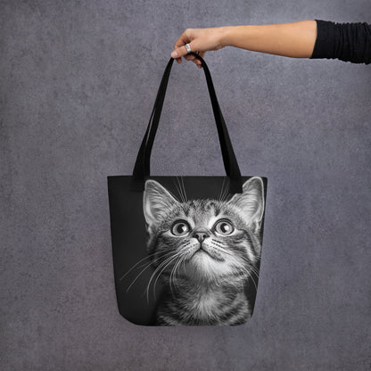 Tote bag Chaton, idée cadeau pour amoureux des chats et illustrations douces