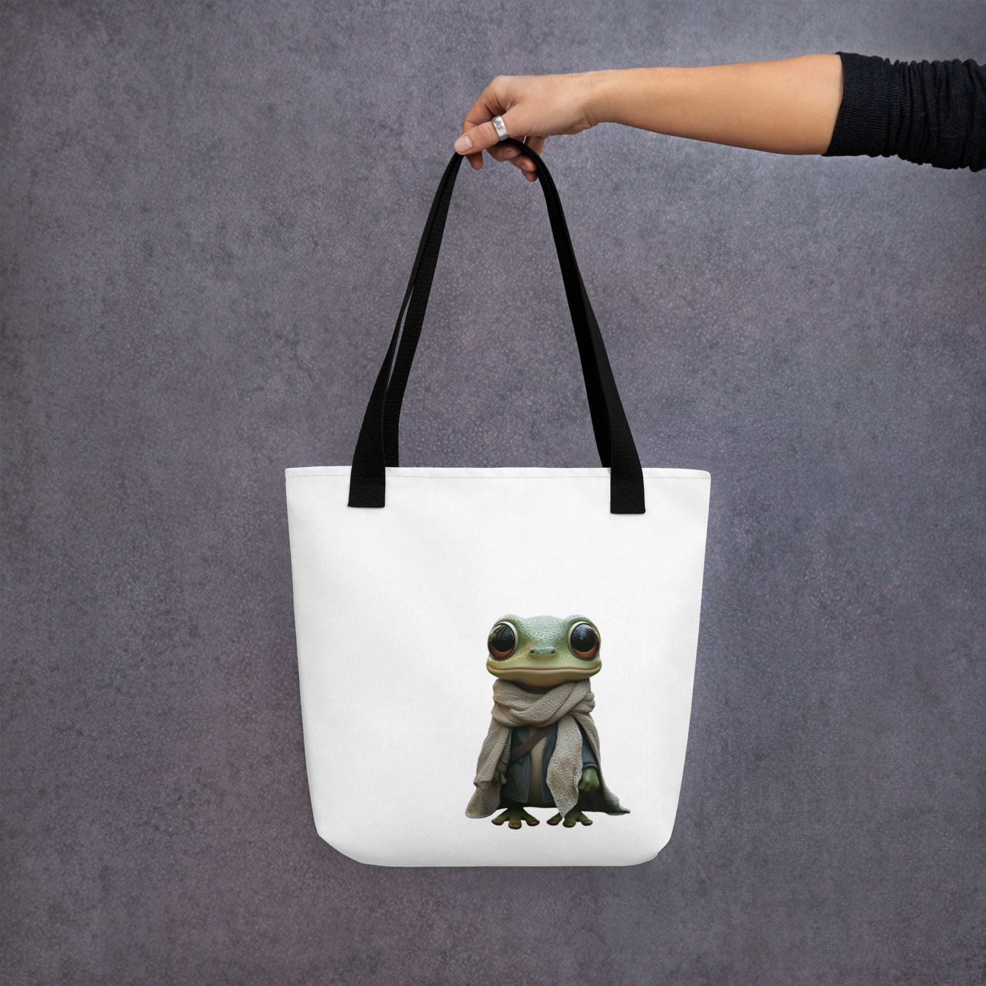 Tote bag Super Rainette 2 avec anses noires