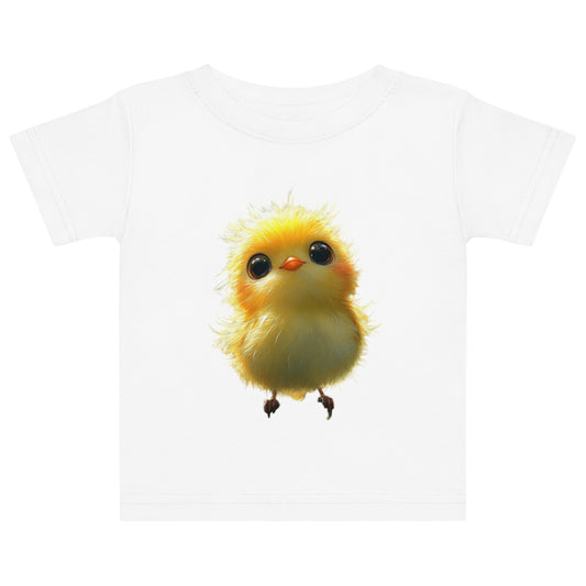 T-shirt bébé avec oisillon tendre illustré par Le Lama qui rit