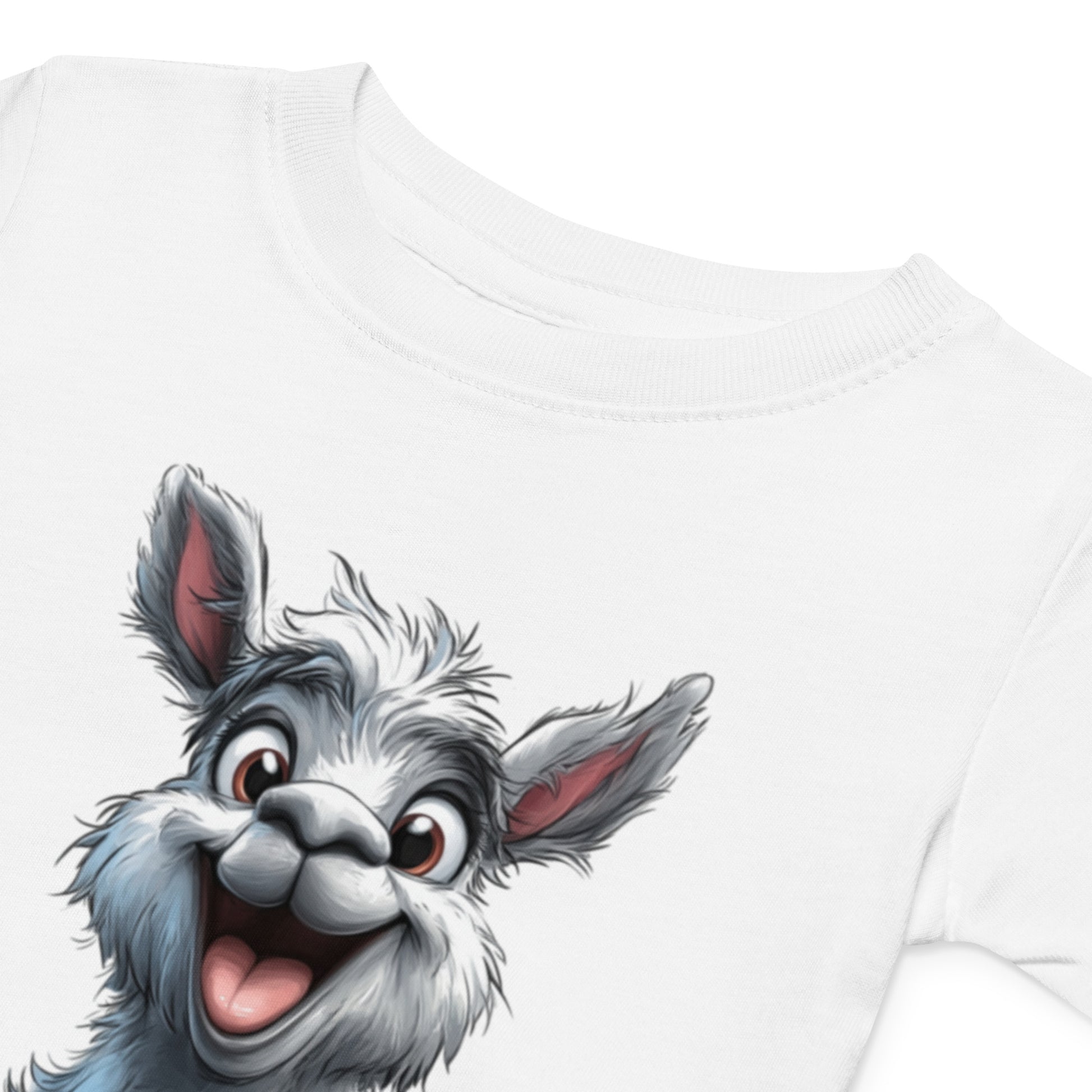 T-shirt bébé blanc avec illustration super lama amusante